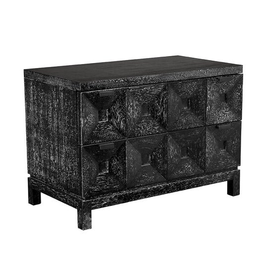 Noir - Musashi 2 Drawer, Large, Black Walnut - GCON458BKW-2