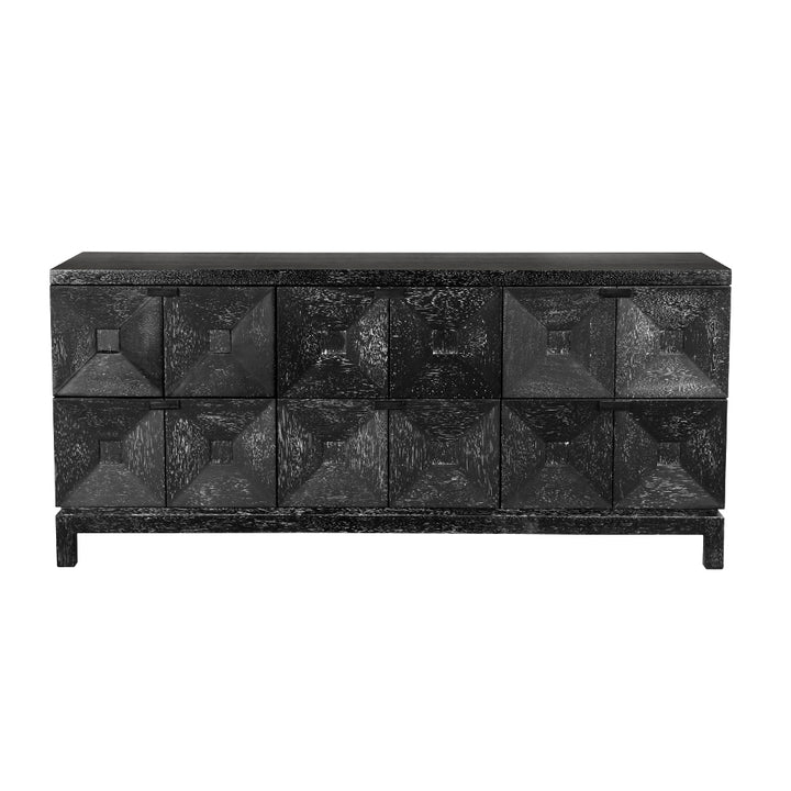 Noir - Musashi 6 Drawer, Black Walnut - GCON458BKW-3