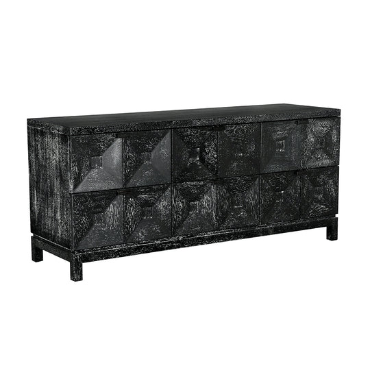 Noir - Musashi 6 Drawer, Black Walnut - GCON458BKW-3