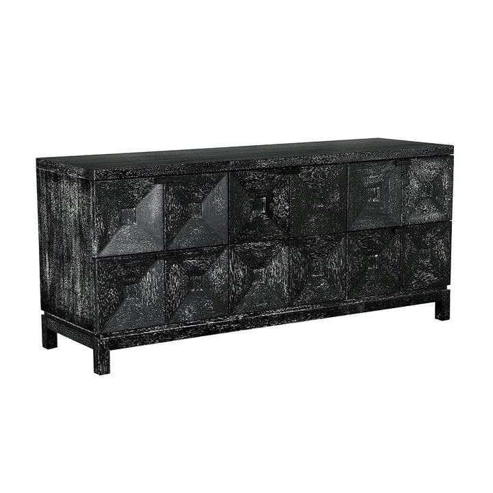 Noir - Musashi 6 Drawer, Black Walnut - GCON458BKW-3