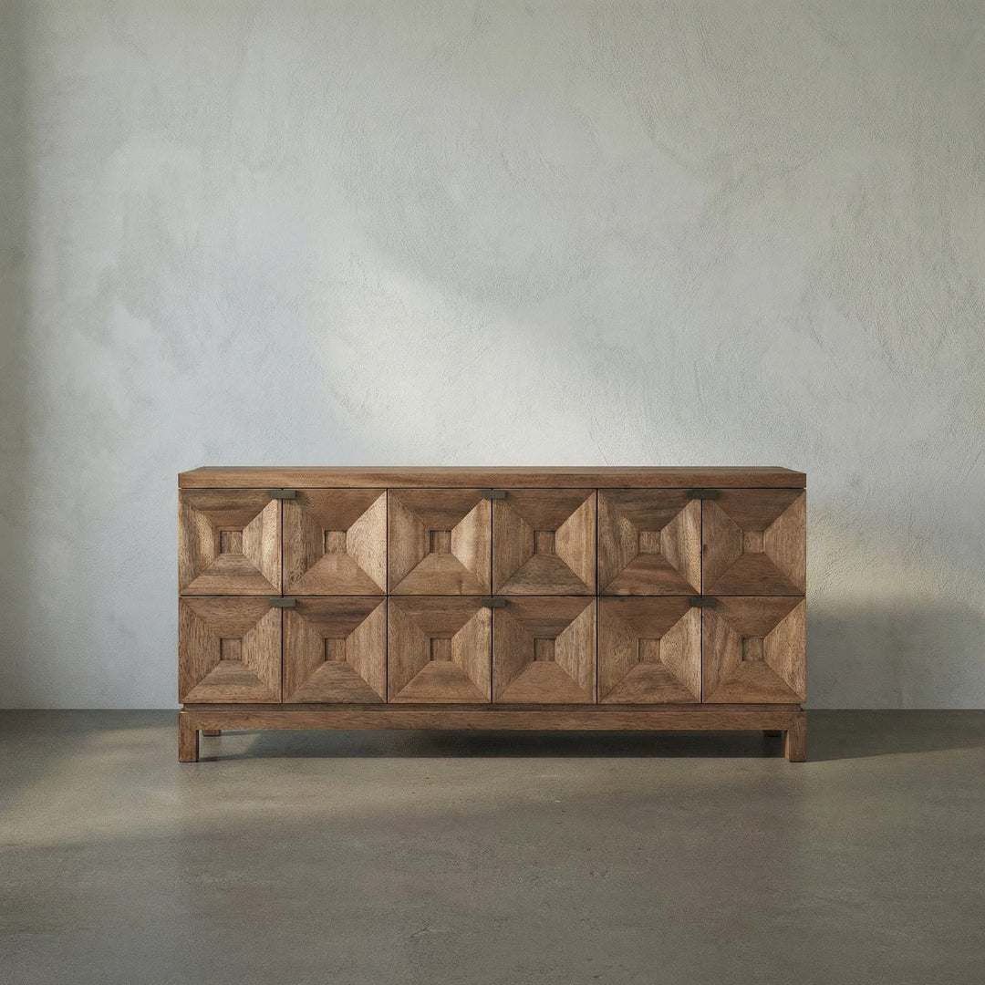 Noir Musashi 6 Drawer - Dark Walnut