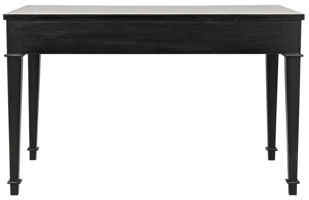 American Home Furniture | Noir - Curba Desk, Hand Rubbed Black