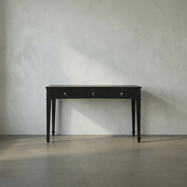 Noir - Curba Desk, Hand Rubbed Black - GDES111HB