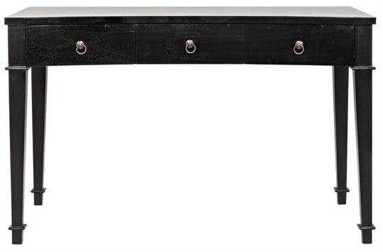 Noir - Curba Desk, Hand Rubbed Black - GDES111HB