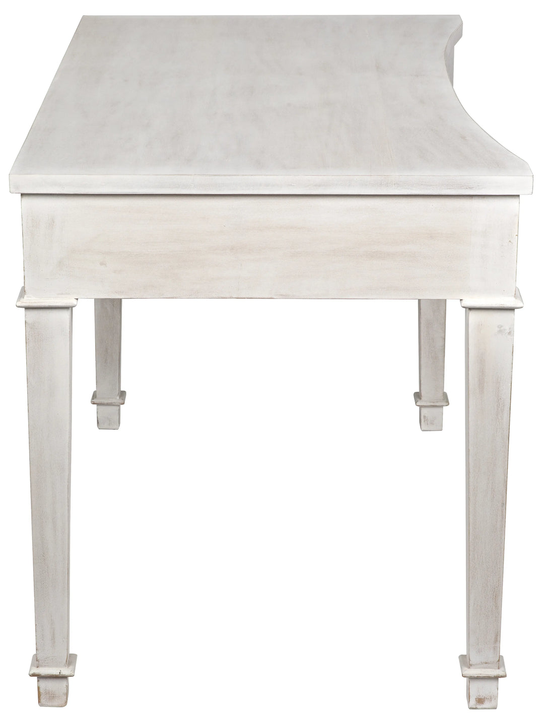 American Home Furniture | Noir - Curba Desk, White Wash