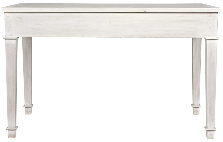 American Home Furniture | Noir - Curba Desk, White Wash