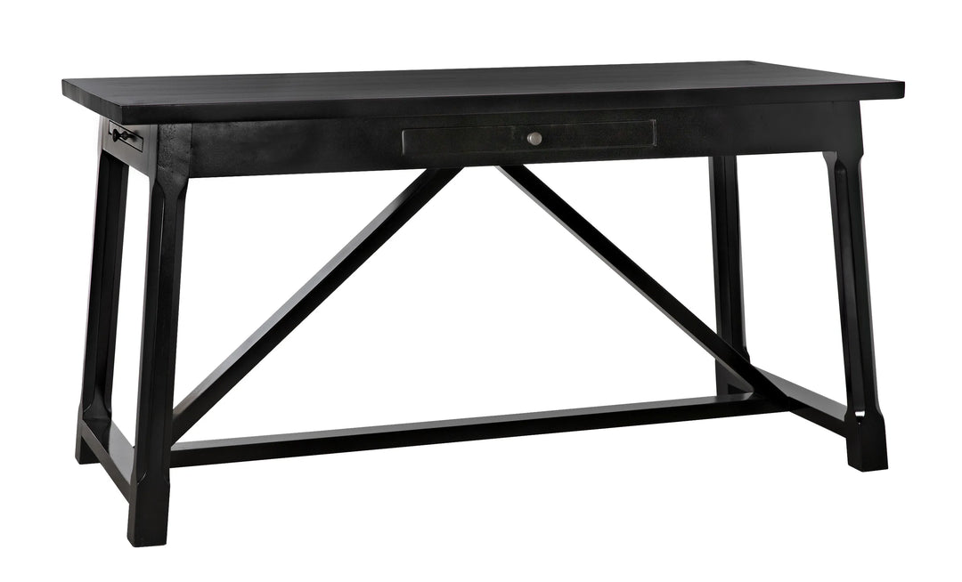 American Home Furniture | Noir - Sutton Desk, Distressed Black