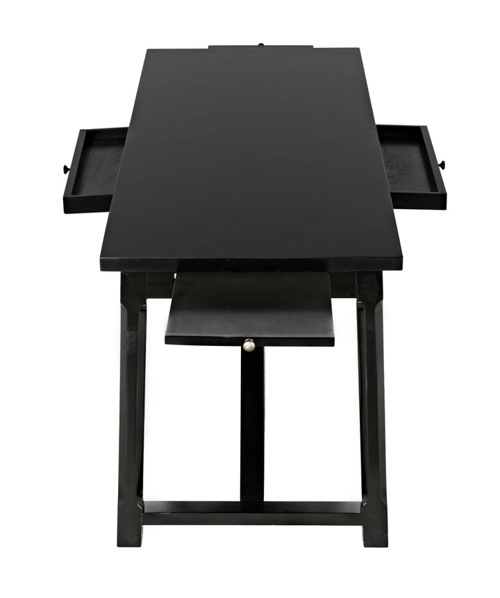 American Home Furniture | Noir - Sutton Desk, Distressed Black