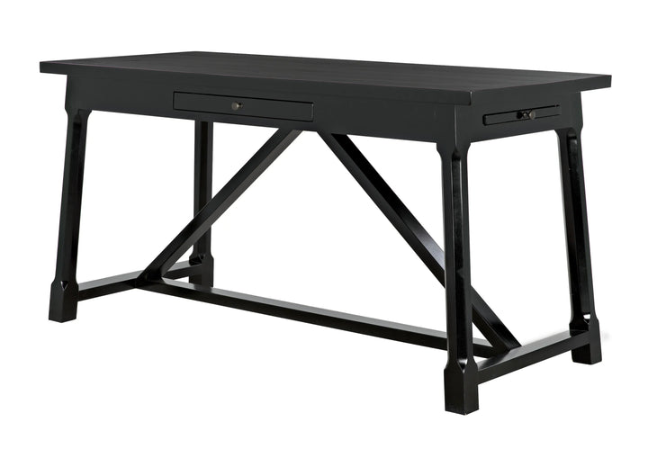 American Home Furniture | Noir - Sutton Desk, Distressed Black