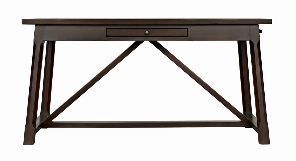 American Home Furniture | Noir - Sutton Desk, Distressed Brown