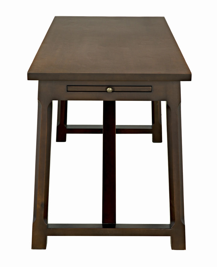 American Home Furniture | Noir - Sutton Desk, Distressed Brown