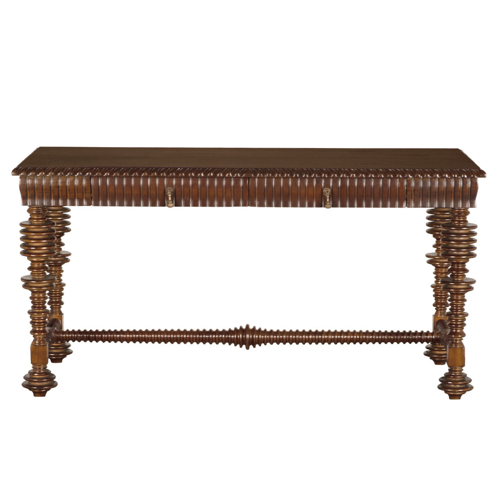 Noir - Portuguese Desk, Small, Hand Rubbed Brown - GDES115HBR-S