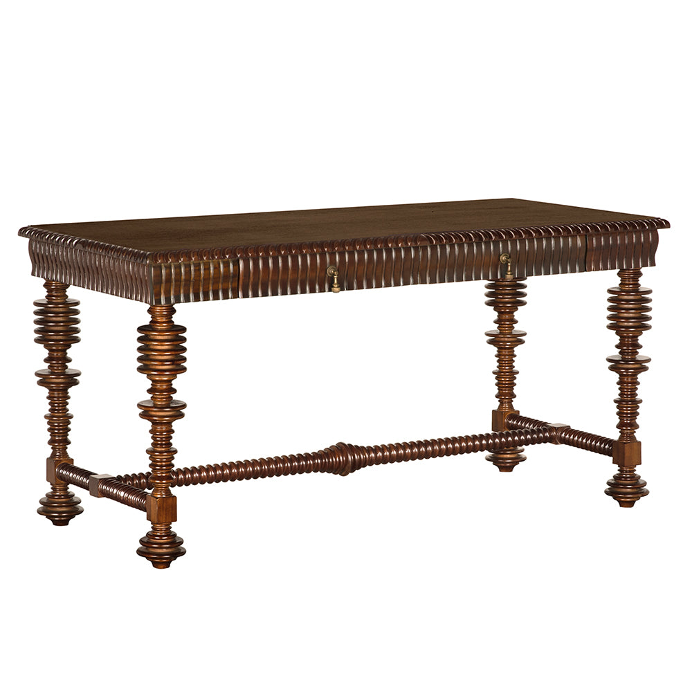 Noir - Portuguese Desk, Small, Hand Rubbed Brown - GDES115HBR-S