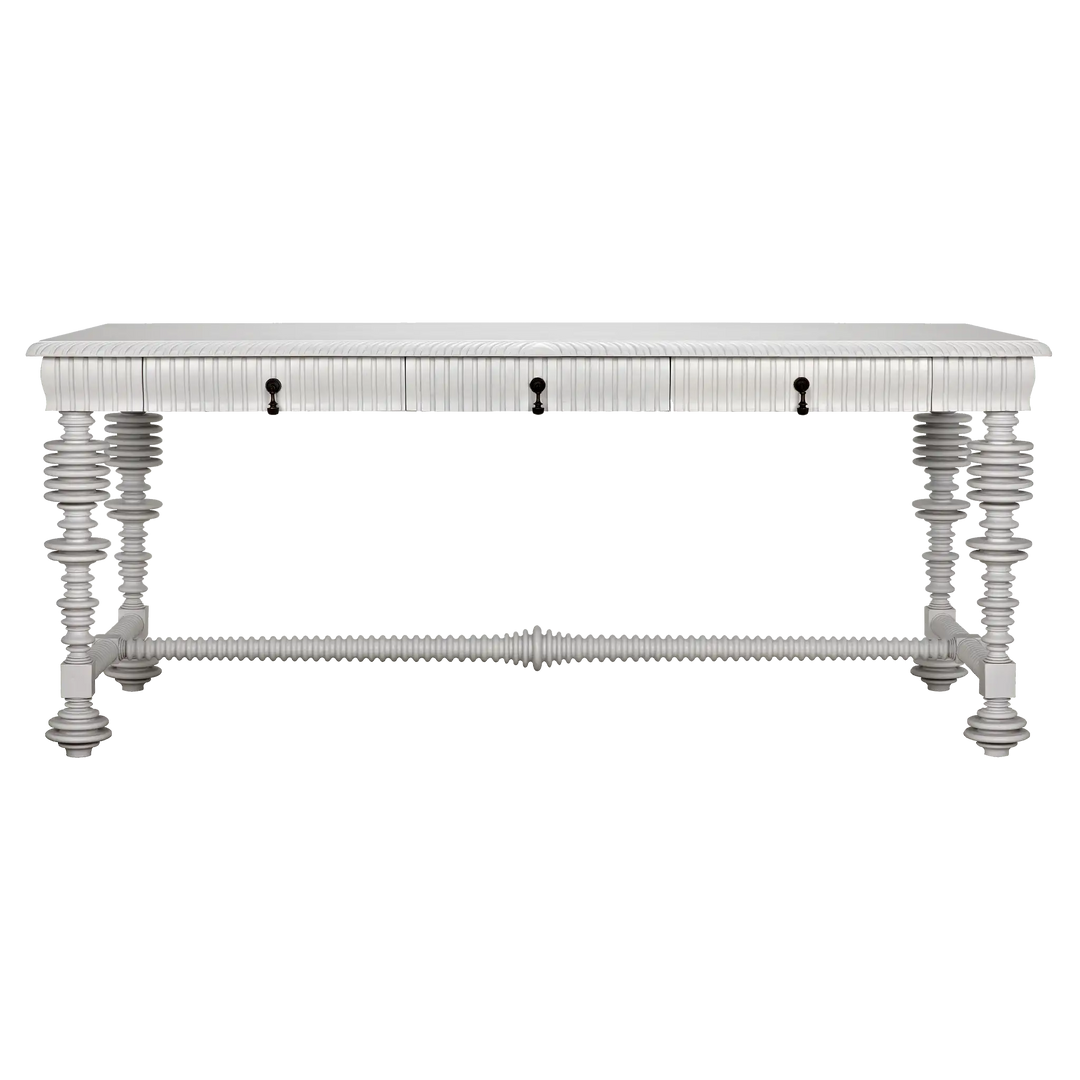 American Home Furniture | Noir - Portuguese Desk, Solid White