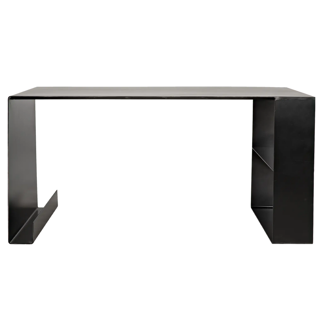 American Home Furniture | Noir - Black Steel Desk