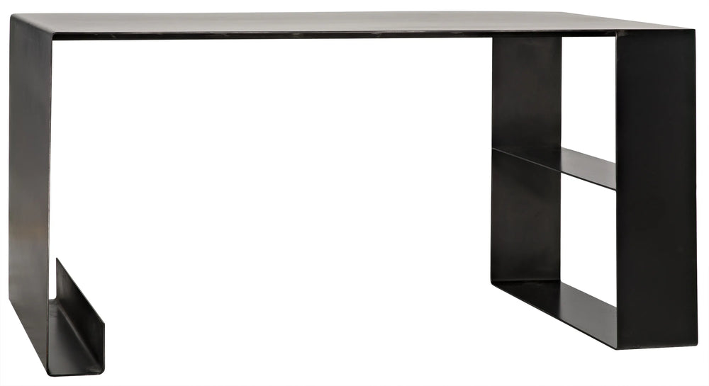 American Home Furniture | Noir - Black Steel Desk