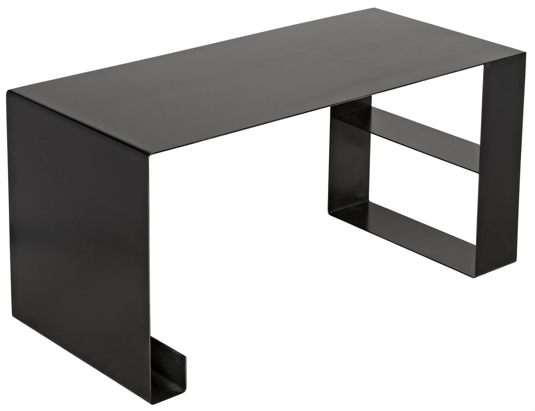 American Home Furniture | Noir - Black Steel Desk