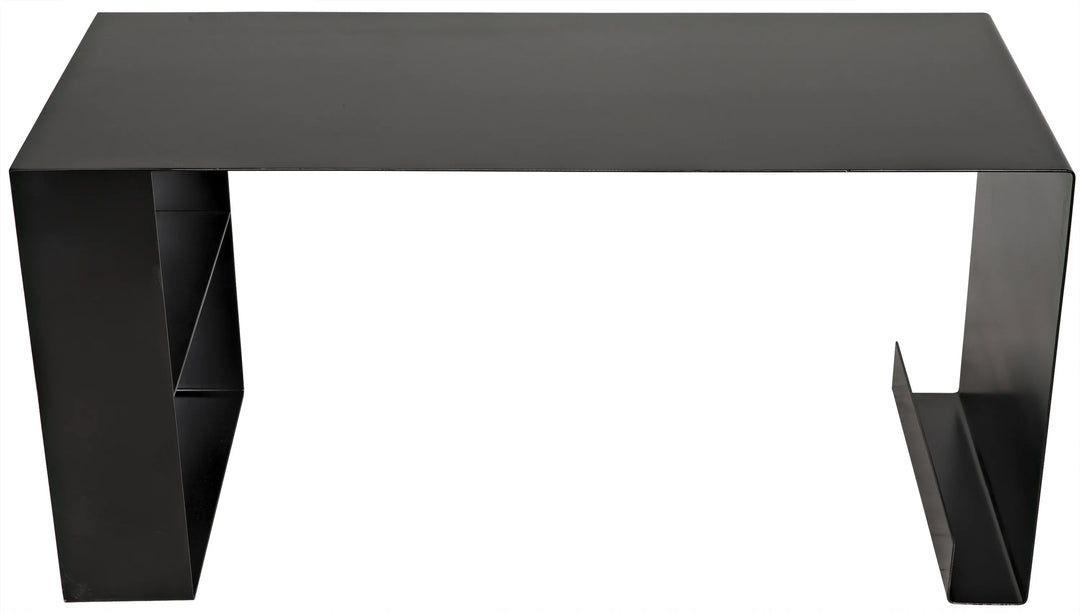 American Home Furniture | Noir - Black Steel Desk