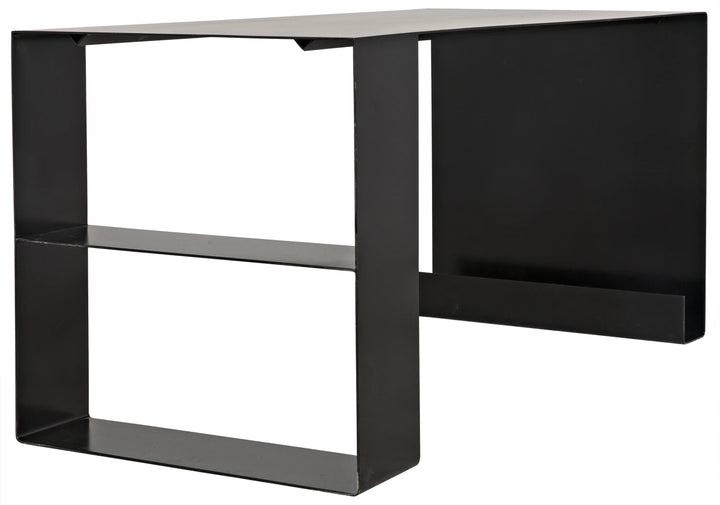 American Home Furniture | Noir - Black Steel Desk