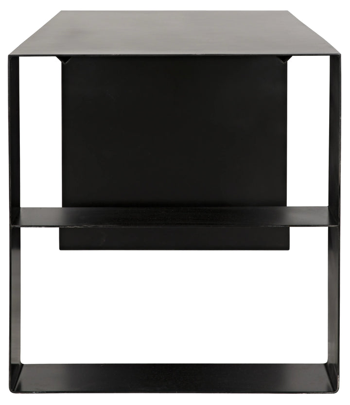 American Home Furniture | Noir - Black Steel Desk