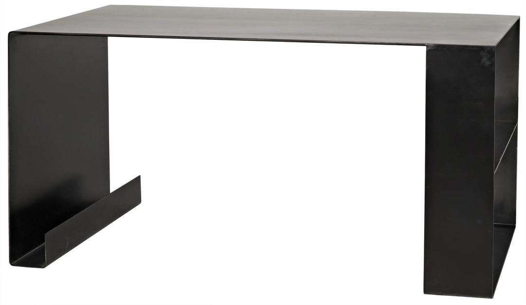 American Home Furniture | Noir - Black Steel Desk