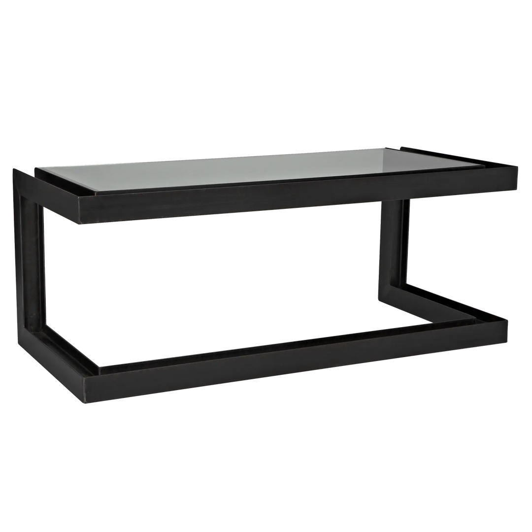 American Home Furniture | Noir - Structure Metal Desk