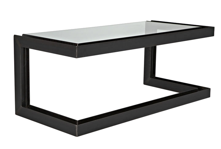 American Home Furniture | Noir - Structure Metal Desk