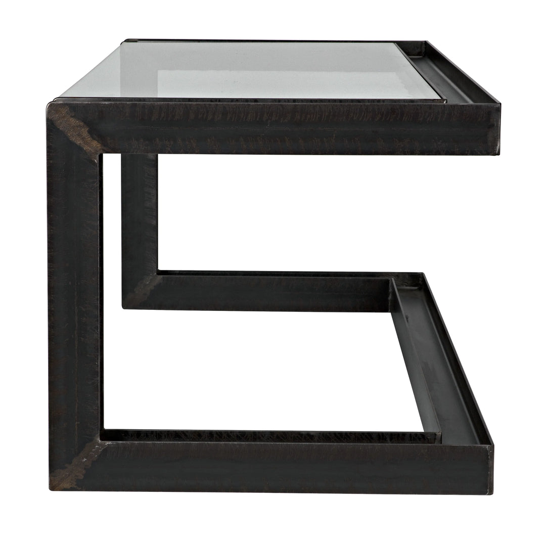 American Home Furniture | Noir - Structure Metal Desk