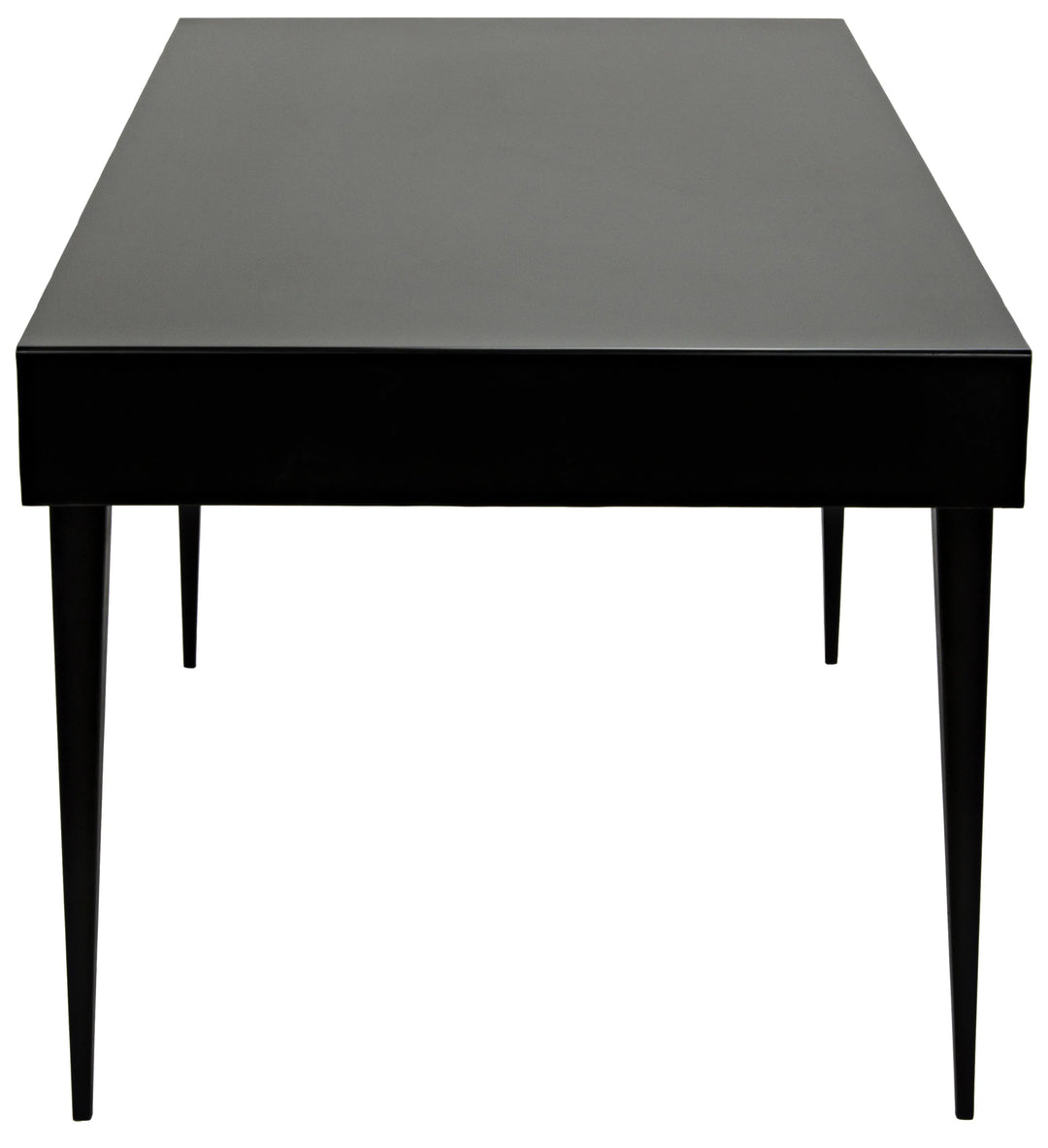 American Home Furniture | Noir - Stiletto Desk, Black Steel