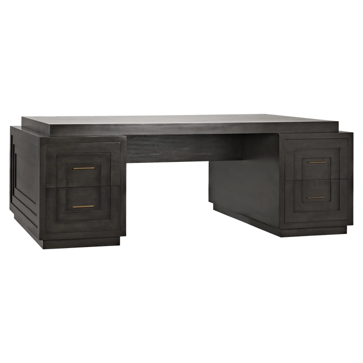 American Home Furniture | Noir - Mentor Desk, Pale