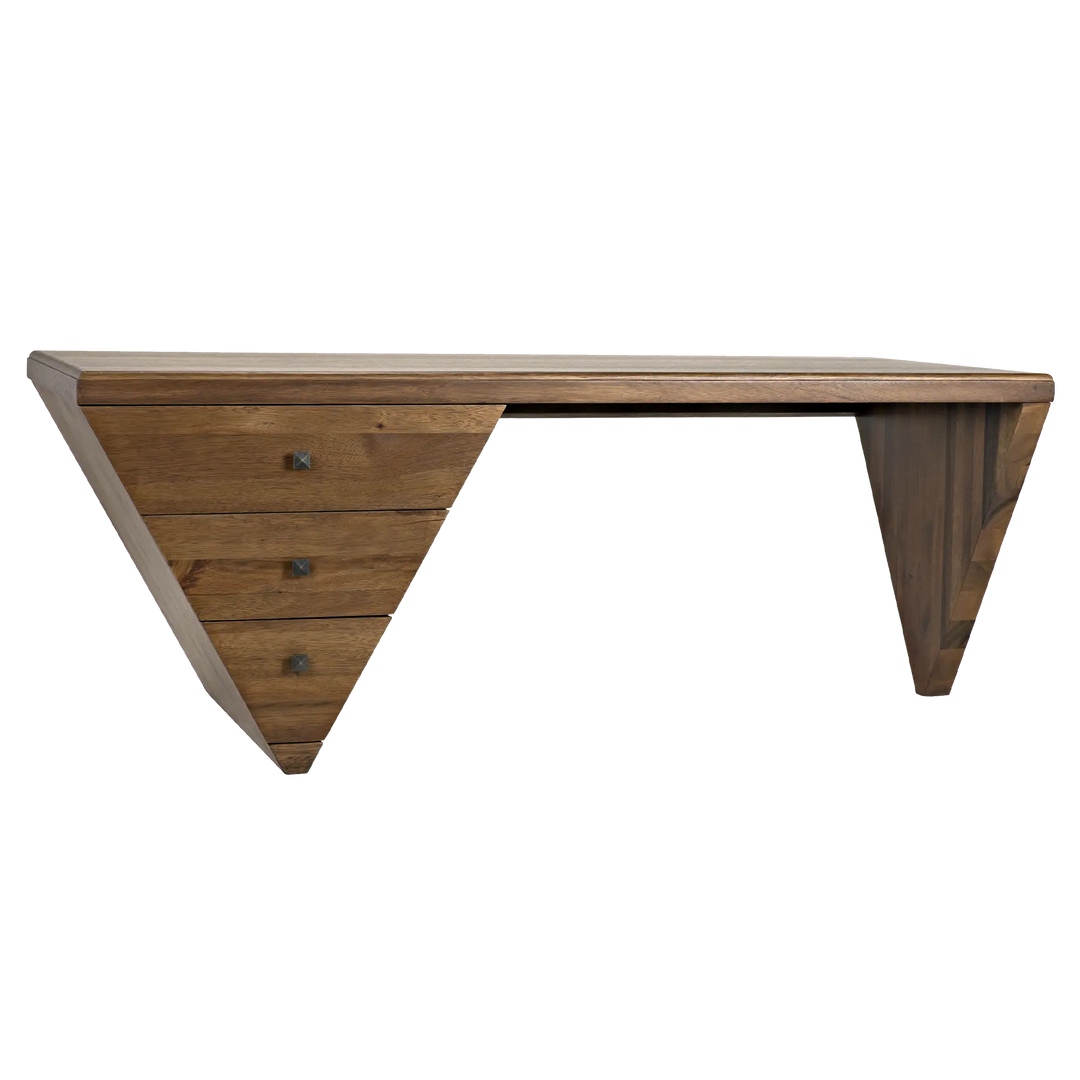 American Home Furniture | Noir - Tetramo Desk, Dark Walnut