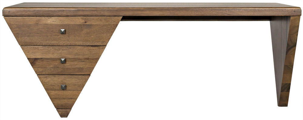 American Home Furniture | Noir - Tetramo Desk, Dark Walnut