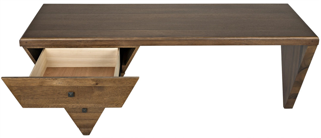 American Home Furniture | Noir - Tetramo Desk, Dark Walnut