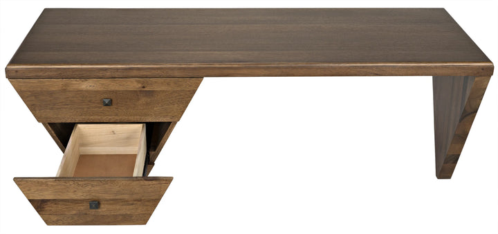 American Home Furniture | Noir - Tetramo Desk, Dark Walnut