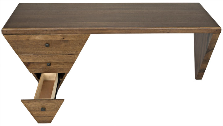 American Home Furniture | Noir - Tetramo Desk, Dark Walnut