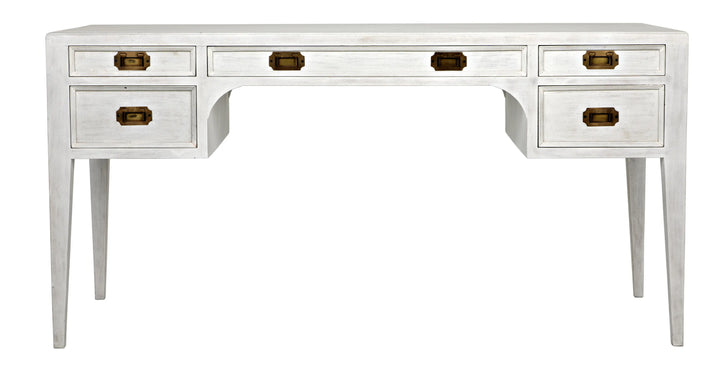 American Home Furniture | Noir - Africa Desk, White Wash