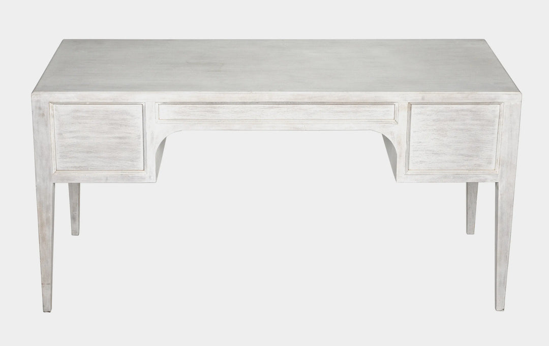 American Home Furniture | Noir - Africa Desk, White Wash