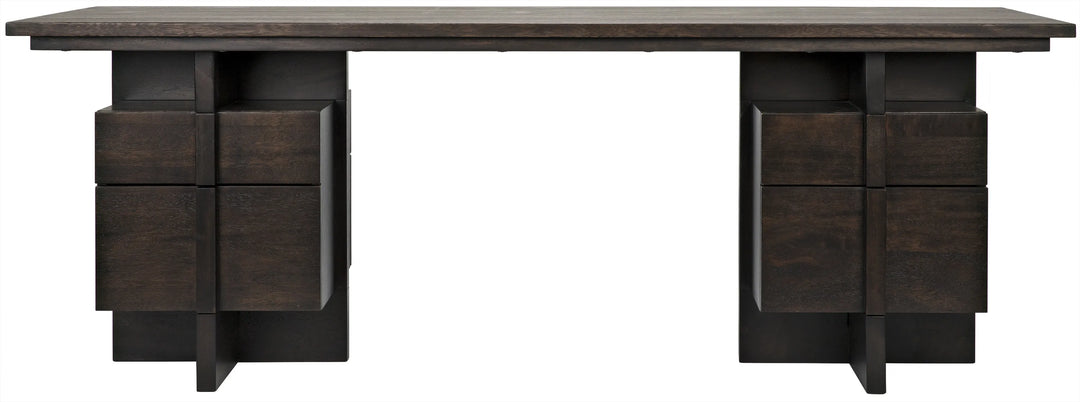 American Home Furniture | Noir - Bridge Desk, Ebony Walnut