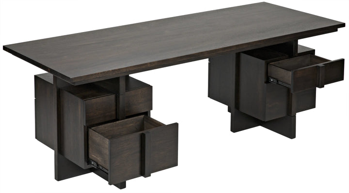 American Home Furniture | Noir - Bridge Desk, Ebony Walnut