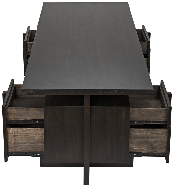 American Home Furniture | Noir - Bridge Desk, Ebony Walnut