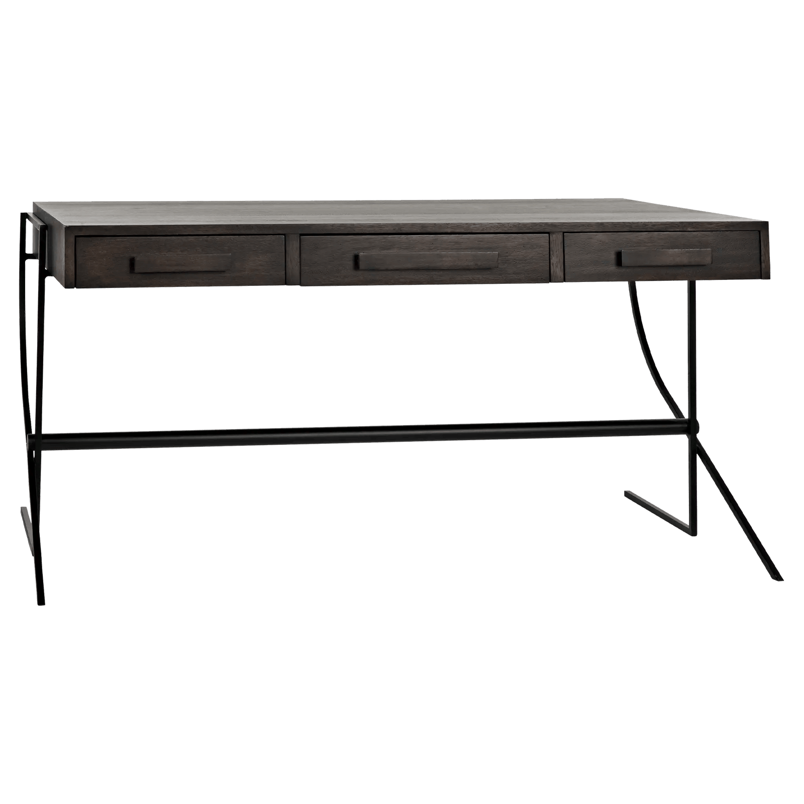 Noir Frank Desk, Ebony Walnut with Steel DESKS