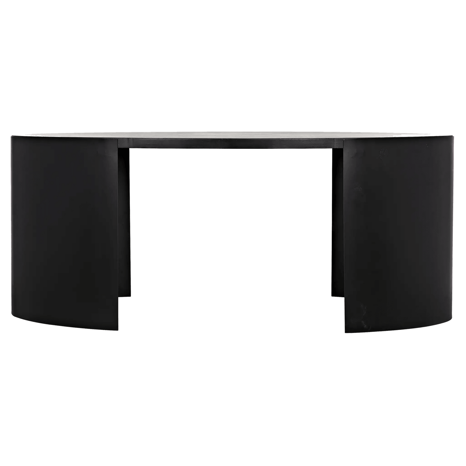 Noir Marigold Desk, Ebony Walnut with Black Steel DESKS