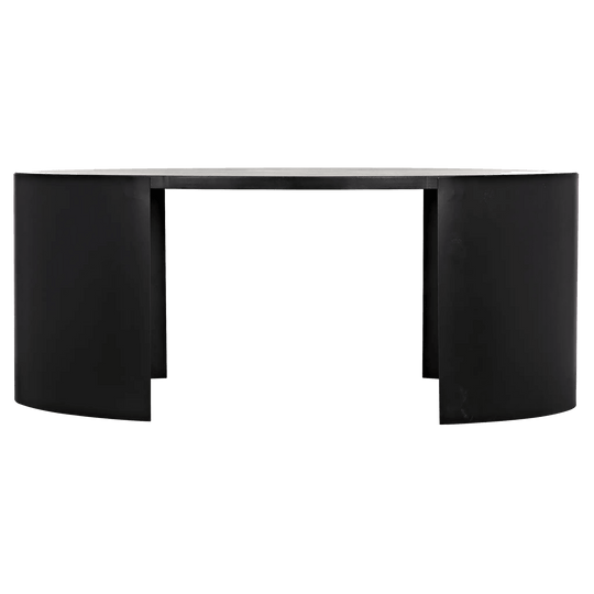 Noir Marigold Desk, Ebony Walnut with Black Steel DESKS