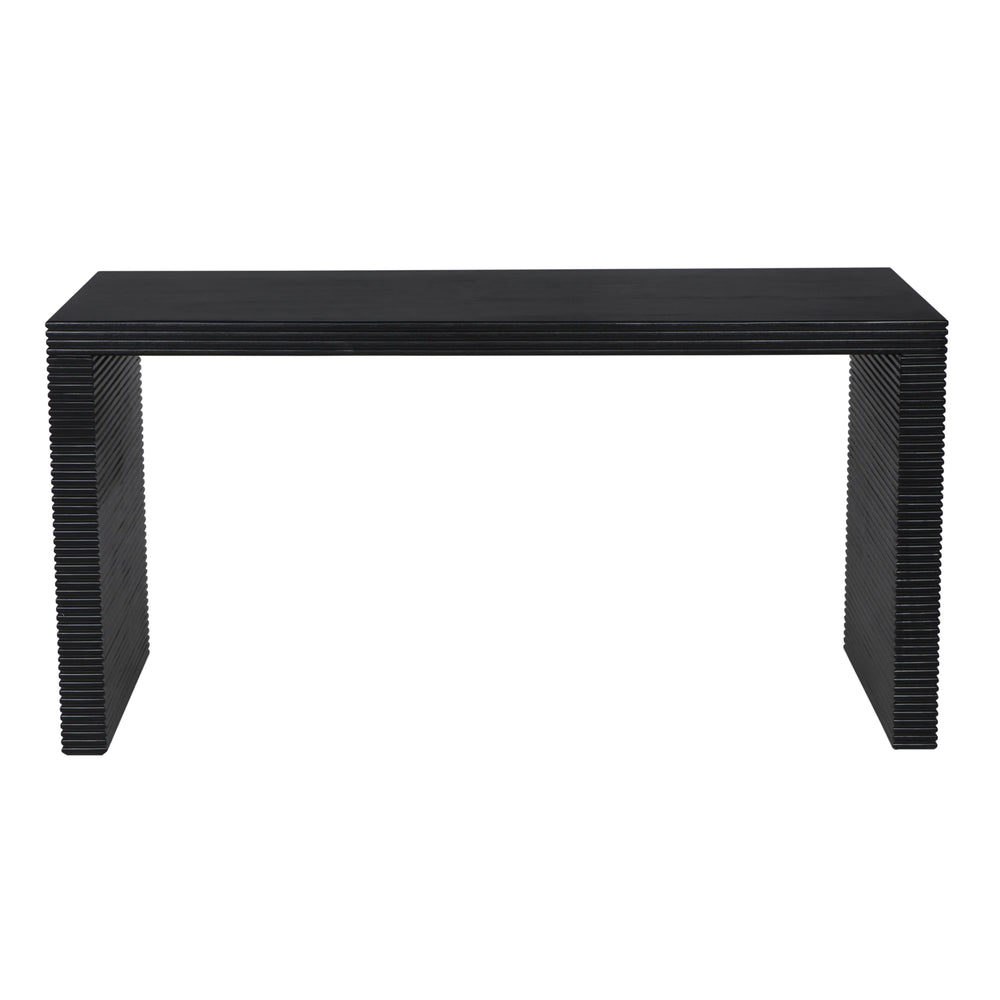 American Home Furniture | Noir - Manhattan Desk, Hand Rubbed Black