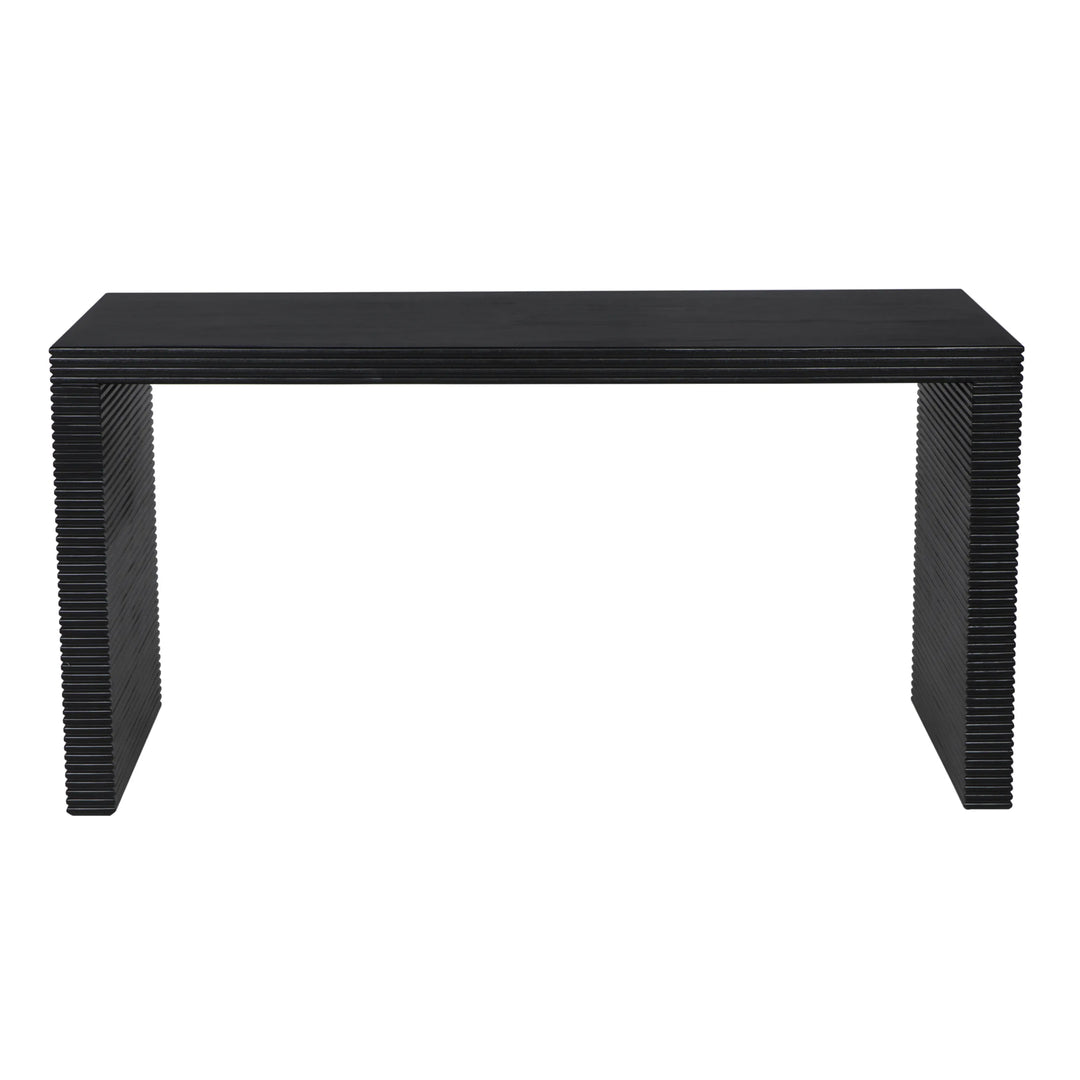 American Home Furniture | Noir - Manhattan Desk, Hand Rubbed Black