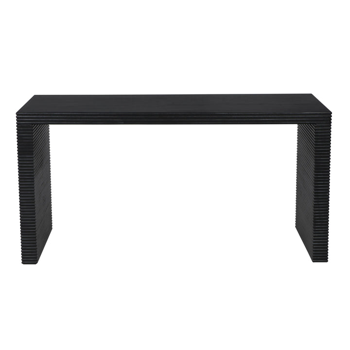 American Home Furniture | Noir - Manhattan Desk, Hand Rubbed Black