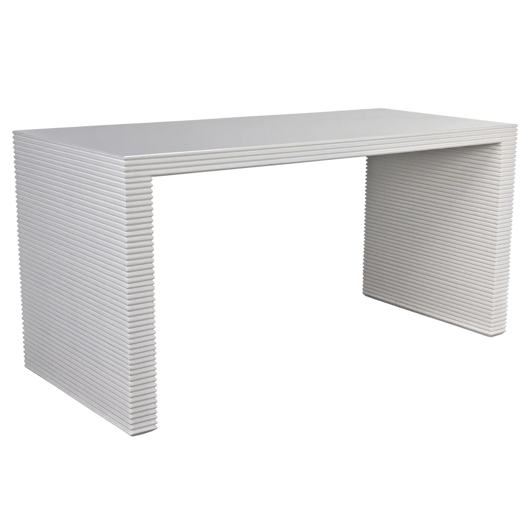 American Home Furniture | Noir - Manhattan Desk, Solid White