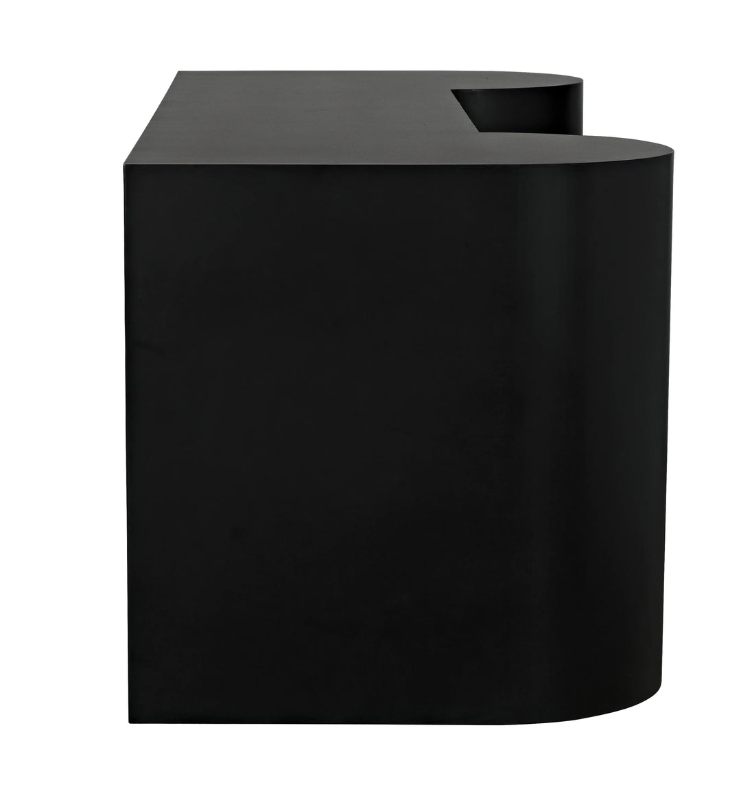 American Home Furniture | Noir - Concierge Desk, Black Steel