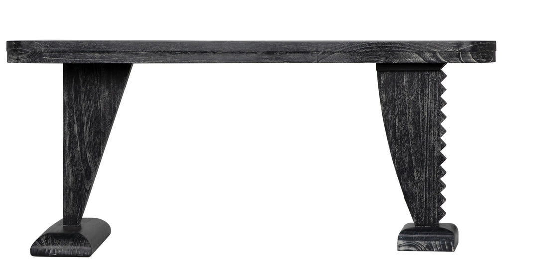 American Home Furniture | Noir - Zigmund Desk, Cinder Black