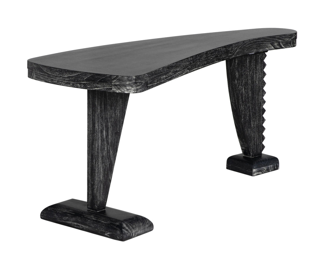 American Home Furniture | Noir - Zigmund Desk, Cinder Black